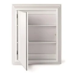 Style Selections 22.5-in X 27.5-in Rectangle Surface Mirrored Medicine Cabinet