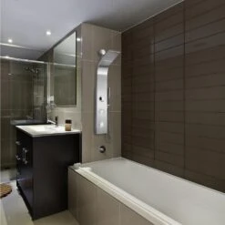 39 In. 2-Jet Easy Connect Shower Panel System In Stainless Steel With Rainfall Waterfall Shower Head And Shower Wand -Valpar Bathroom Shop 69ad7dca4dba01c94e6d4f6d89fa84ee 1800x1800