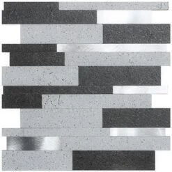 Bond Tile Easy Luxe Metalway Gray 11.81 In. X 11.81 In. SPC Peel And Stick Tile (0.96 Sq. Ft. / Sheet) -Valpar Bathroom Shop 6c281736 7fa3 4746 abda 55b1cb8e62db.76c78103e520663eeb0f5b9b00fcf3e3 1800x1800