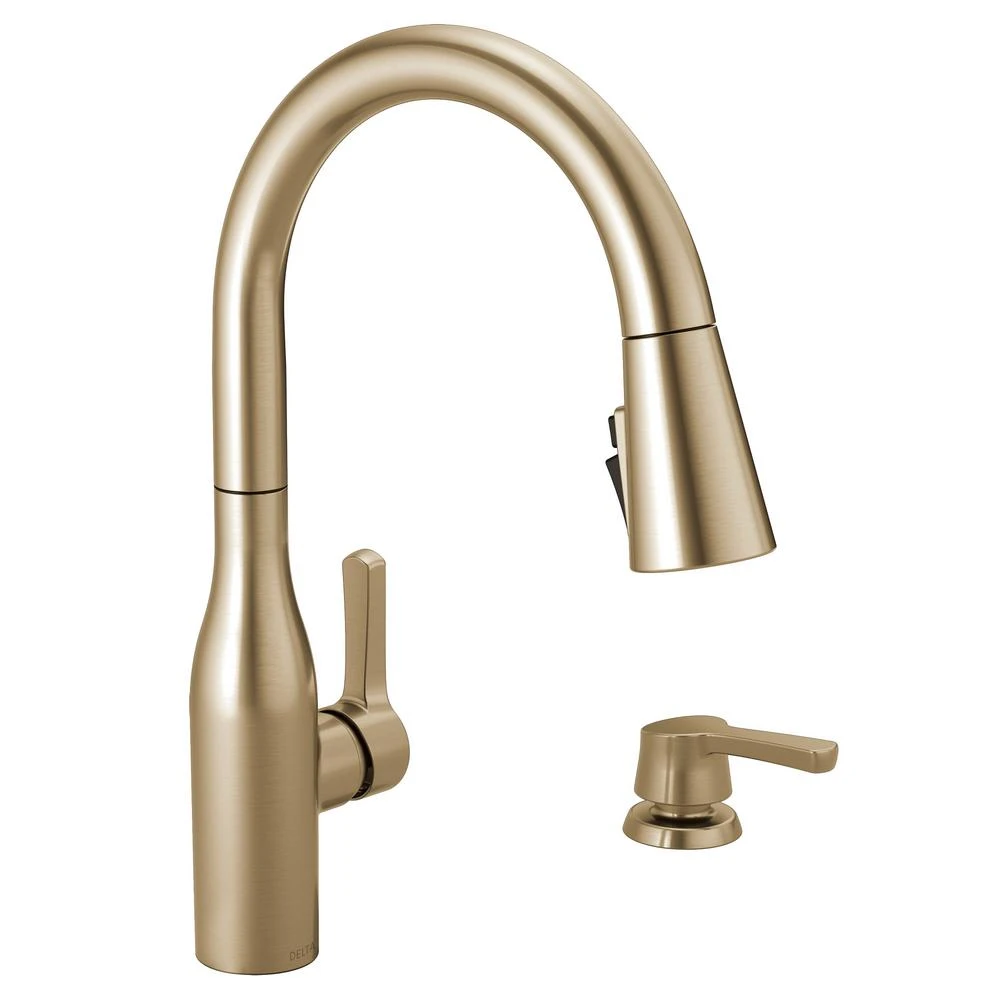 Marca Single-Handle Pull-Down Sprayer Kitchen Faucet With ShieldSpray Technology In Champagne Bronze 13 Marca Single-Handle Pull-Down Sprayer Kitchen Faucet With ShieldSpray Technology In Champagne Bronze - Image 11
