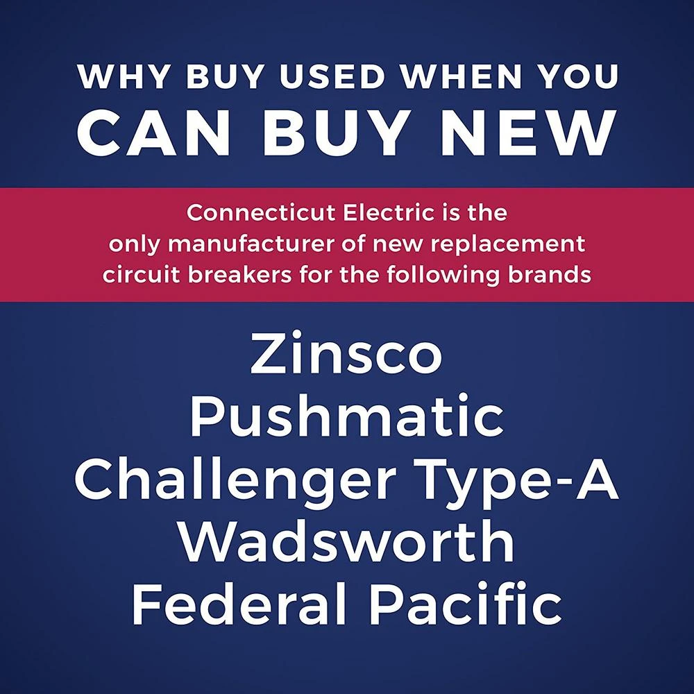 New VPKUBIZ Thin 30 Amp 3/4 In. 2-Pole Zinsco RC3830 Replacement Circuit Breaker 4 New VPKUBIZ Thin 30 Amp 3/4 In. 2-Pole Zinsco RC3830 Replacement Circuit Breaker - Image 2