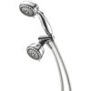 7-Spray 3.4 In. Dual Wall Mount Fixed And Handheld Shower Head In Chrome