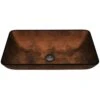 VIGO Russet Handmade Glass Rectangle Vessel Bathroom Sink In Rich Chocolate Brown 1 VIGO Russet Handmade Glass Rectangle Vessel Bathroom Sink In Rich Chocolate Brown -Valpar Bathroom Shop 72dadf4e96026bcd103ee82f4dc19b09 1800x1800