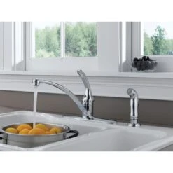 Foundations Single-Handle Standard Kitchen Faucet With Side Sprayer In Chrome -Valpar Bathroom Shop 7659a8af99a19a8dd1f218c47a703e5c 1800x1800