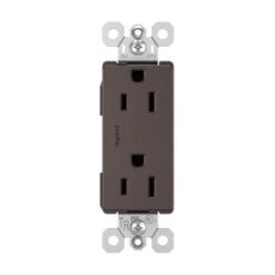 Legrand Radiant Dark Bronze 15-Amp Decorator Tamper Resistant Residential Outlet