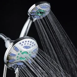 AquaStar Chrome 48-Spray Dual Shower Head 2.5-GPM (9.5-LPM)