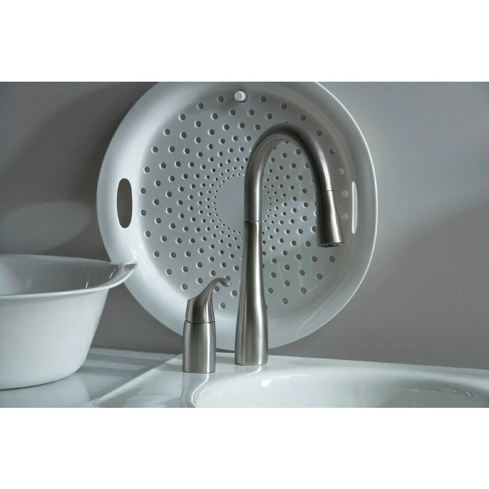 Simplice Single-Handle Pull-Down Sprayer Kitchen Faucet In Vibrant Stainless 7 Simplice Single-Handle Pull-Down Sprayer Kitchen Faucet In Vibrant Stainless - Image 5