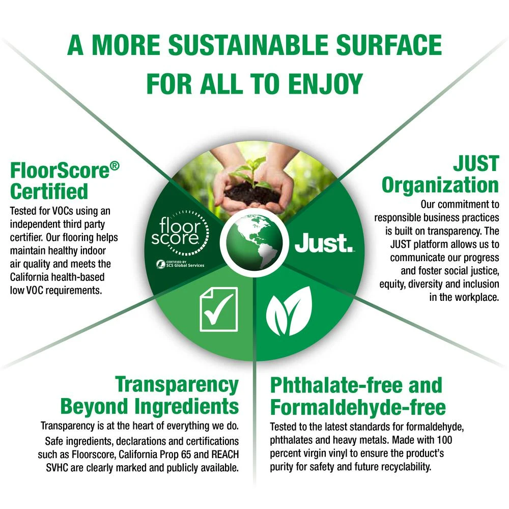 Home Decorators Collection Ash Clay 7.1 In. W X 47.6 In. L Luxury Vinyl Plank Flooring (23.44 Sq. Ft. / Case) 4 Home Decorators Collection Ash Clay 7.1 In. W X 47.6 In. L Luxury Vinyl Plank Flooring (23.44 Sq. Ft. / Case) - Image 2