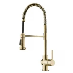 Britt Single-Handle Spring Coil Kitchen Faucet In Spot Free Antique Champagne Bronze -Valpar Bathroom Shop 7f66c9d1e98c1a2c18f00d291c3d732f 1800x1800