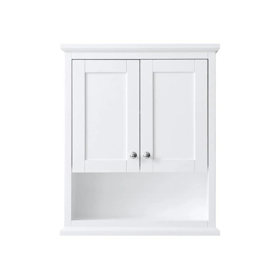 Wyndham Collection Avery 25-in W X 30-in H X 9-in D White Bathroom Wall Cabinet 4 Wyndham Collection Avery 25-in W X 30-in H X 9-in D White Bathroom Wall Cabinet - Image 2