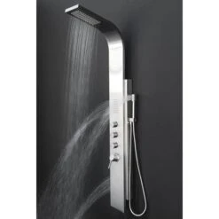 AKDY 58-in Stainless Steel 2-Spray Shower Panel System (Valve Included) -Valpar Bathroom Shop 810764023746xl 1800x1800