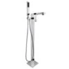 Valspar AKDY 34.85-in Chrome 2-Handle Residential Freestanding Bathtub Faucet With Hand Shower -Valpar Bathroom Shop 810764024422 1800x1800