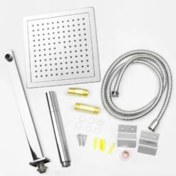 AKDY 35-in Black 2-Spray Shower Panel System 22 AKDY 35-in Black 2-Spray Shower Panel System -Valpar Bathroom Shop 810764025368 10485914 1800x1800