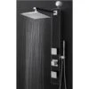 AKDY 35-in Black 2-Spray Shower Panel System -Valpar Bathroom Shop 810764025368 10485918 1800x1800