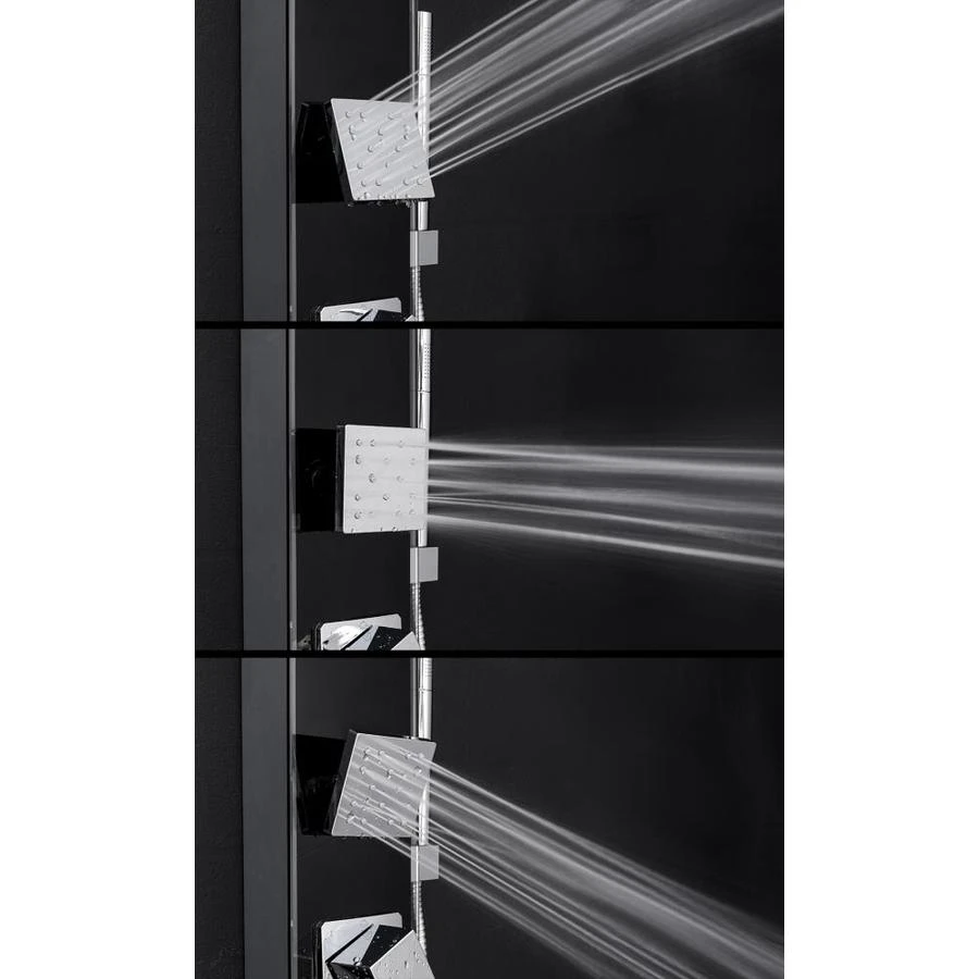 AKDY 35-in Black 2-Spray Shower Panel System 7 AKDY 35-in Black 2-Spray Shower Panel System - Image 5