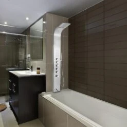 AKDY 63-in Stainless Steel 2-Spray Shower Panel System (Valve Included)