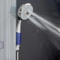 AKDY 52-in Brushed Stainless Steel 8-Spray Shower Panel System (Valve Included) -Valpar Bathroom Shop 810764026914 10486032 1800x1800