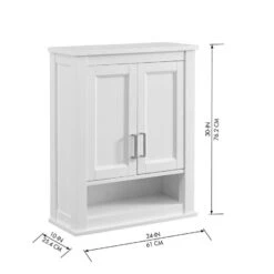 Durham 24-in W X 30-in H X 10-in D White Oak Bathroom Wall Cabinet -Valpar Bathroom Shop 815324022313 10988747 1800x1800