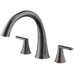 Jacuzzi Lauren Oil Rubbed Bronze 2-handle Commercial/Residential Deck Mount Roman Bathtub Faucet