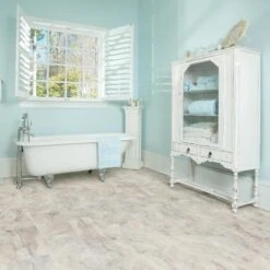 SMARTCORE Ultra 8-Piece 12-in X 24-in Florence Travertine Interlocking Luxury Vinyl Tile -Valpar Bathroom Shop 836210104357 14197751 1800x1800