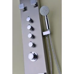 ANZZI Echo Series Brushed 4-Spray Shower Panel System (Valve Included) -Valpar Bathroom Shop 848308072981 09064338 1800x1800