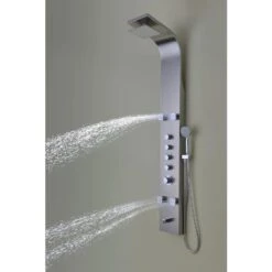 ANZZI Echo Series Brushed 4-Spray Shower Panel System (Valve Included) -Valpar Bathroom Shop 848308072981 09064346 1800x1800