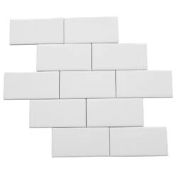 Daltile Rittenhouse Square 3 In. X 6 In. Ceramic Arctic White Subway Tile (12.5 Sq. Ft. / Case)
