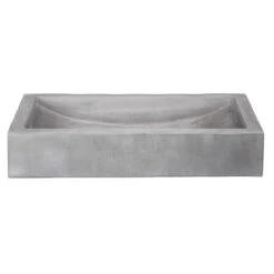 Eden Bath 22 In. Shallow Wave Concrete Rectangular Vessel Sink In Light Gray -Valpar Bathroom Shop 85ba9fb3feecbf133809e26cff196c17 1800x1800