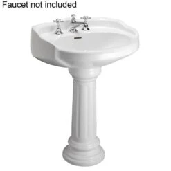 Pegasus Victoria 26 In. Pedestal Combo Bathroom Sink For 4 In. Centerset In White -Valpar Bathroom Shop 85cbadc00e2aac1d8850ab570c3ff179 1800x1800