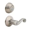 Kwikset Lido Satin Nickel Smartkey Single-Cylinder Deadbolt Universal Keyed Entry Door Handle Combo Pack (1 Handle And 1 Deadbolt) -Valpar Bathroom Shop 883351046398 1800x1800
