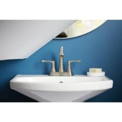 KOHLER Lilyfield Brushed Nickel 2-Handle 4-in Centerset WaterSense Bathroom Sink Faucet With Drain -Valpar Bathroom Shop 885612574589 16342313 1800x1800