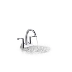 KOHLER Lilyfield Brushed Nickel 2-Handle 4-in Centerset WaterSense Bathroom Sink Faucet With Drain -Valpar Bathroom Shop 885612574626 08550006 1800x1800