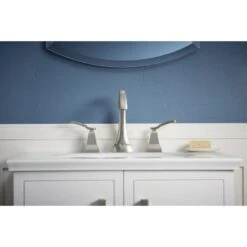 KOHLER Ridgeport Vibrant Brushed Nickel 2-Handle 4-in Centerset WaterSense Bathroom Sink Faucet With Drain 14 KOHLER Ridgeport Vibrant Brushed Nickel 2-Handle 4-in Centerset WaterSense Bathroom Sink Faucet With Drain -Valpar Bathroom Shop 885612693242 10659084 1800x1800