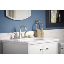 KOHLER Ridgeport Vibrant Brushed Nickel 2-Handle 4-in Centerset WaterSense Bathroom Sink Faucet With Drain 15 KOHLER Ridgeport Vibrant Brushed Nickel 2-Handle 4-in Centerset WaterSense Bathroom Sink Faucet With Drain -Valpar Bathroom Shop 885612693242 10659085 1800x1800