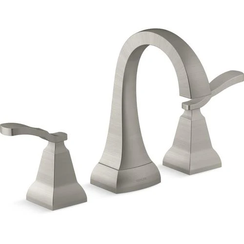 KOHLER Ridgeport Vibrant Brushed Nickel 2-Handle 4-in Centerset WaterSense Bathroom Sink Faucet With Drain 9 KOHLER Ridgeport Vibrant Brushed Nickel 2-Handle 4-in Centerset WaterSense Bathroom Sink Faucet With Drain - Image 7