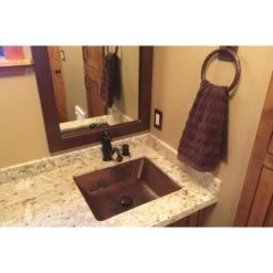 Premier Copper Products Under-Counter Rectangle Hammered Copper Bathroom Sink In Oil Rubbed Bronze 17 Premier Copper Products Under-Counter Rectangle Hammered Copper Bathroom Sink In Oil Rubbed Bronze -Valpar Bathroom Shop 889708254a3006a1335b16d6f7474584 1800x1800