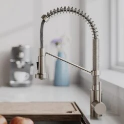 Bolden Single Handle Pull Down Sprayer Kitchen Faucet With Deck Plate In Spot Free Stainless Steel -Valpar Bathroom Shop 8b8f91158b370d7a7833c69e3ba35088 1800x1800
