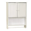 Zenna Home® Country Cottage 19"W X 6"D X 26"H White Bathroom Wall Cabinet -Valpar Bathroom Shop 9114W master 1800x1800