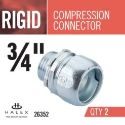 3/4 In. Rigid Threadless Compression Conduit Connectors (2-Pack) -Valpar Bathroom Shop 94ae8c41aac885feb8be40ef563ba050 1800x1800
