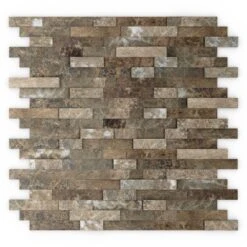 Inoxia SpeedTiles Bengal Brown 11.77 In. X 11.57 In. X 8 Mm Stone Self-Adhesive Wall Mosaic Tile (11.4 Sq. Ft. / Case) -Valpar Bathroom Shop 94eae82fa801f531628acea609e39771 1800x1800