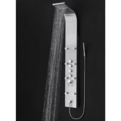 65 In. 8-Jet Rainfall Shower Panel System With Rainfall Waterfall Shower Head And Shower Wand In Stainless Steel 19 65 In. 8-Jet Rainfall Shower Panel System With Rainfall Waterfall Shower Head And Shower Wand In Stainless Steel -Valpar Bathroom Shop 97dee7e03df9bc673fa65d932a5cd3b8 1800x1800