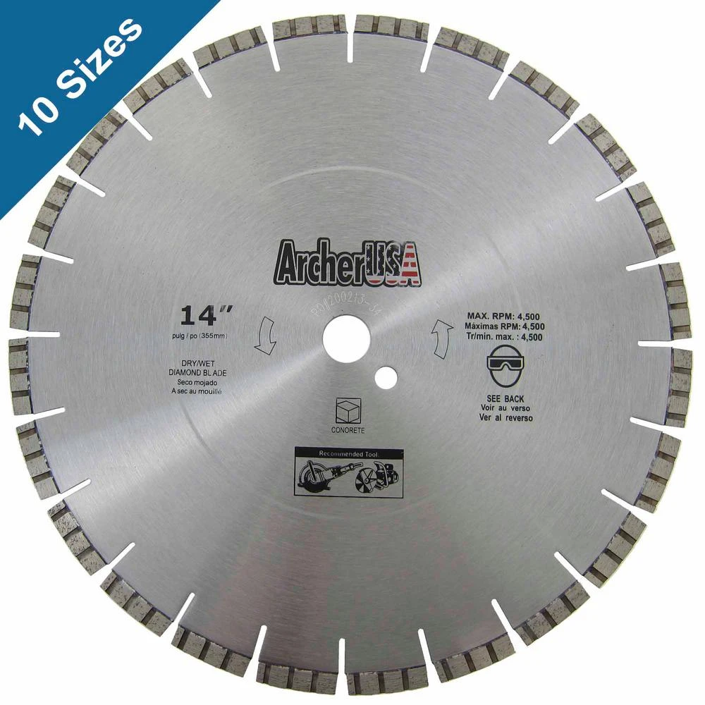 Archer USA 16 In. Diamond Blade For Concrete Cutting 3 Archer USA 16 In. Diamond Blade For Concrete Cutting