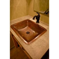 Premier Copper Products Under-Counter Rectangle Hammered Copper Bathroom Sink In Oil Rubbed Bronze 23 Premier Copper Products Under-Counter Rectangle Hammered Copper Bathroom Sink In Oil Rubbed Bronze -Valpar Bathroom Shop 9ac78e47b5354b9dedf9923d47f348e8 1800x1800
