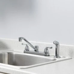 Constructor 2-Handle Standard Kitchen Faucet With Side Sprayer In Chrome -Valpar Bathroom Shop 9f93636f9dd8422361ea0c97056c0d27 1800x1800