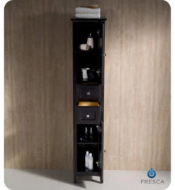 Fresca Oxford 14"W X 16"D X 68"H Espresso Linen Cabinet -Valpar Bathroom Shop FST2060ES 4 1800x1800