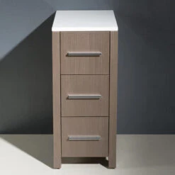 Fresca Torino 12"W X 18"D X 28"H Gray Oak Linen Cabinet -Valpar Bathroom Shop FST6212GO 3 1800x1800