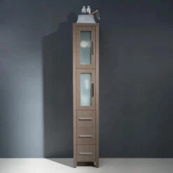 Fresca Torino 12"W X 15"D X 68-1/8"H Gray Oak Linen Cabinet -Valpar Bathroom Shop FST6260GO 3 eddcdf81 faea 4e1f 9375 3e7167214a7b 1800x1800