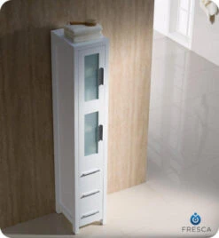 Fresca Torino 12"W X 15"D X 68-1/8"H White Linen Cabinet -Valpar Bathroom Shop FST6260WH 2 591daa47 b9d0 4025 9a9d c594593d9579 1800x1800