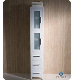Fresca Torino 12"W X 15"D X 68-1/8"H White Linen Cabinet -Valpar Bathroom Shop FST6260WH 3 03d39ded 7f28 4852 8349 d4ba4061e855 1800x1800