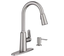Moen Edwyn Spot Resist Stainless 1-Handle Deck Mount Pull-down Commercial/Residential Kitchen Faucet